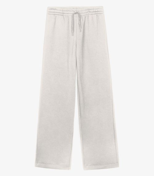 Calça Pantalona Moletom Felpado Básico Endless Bege