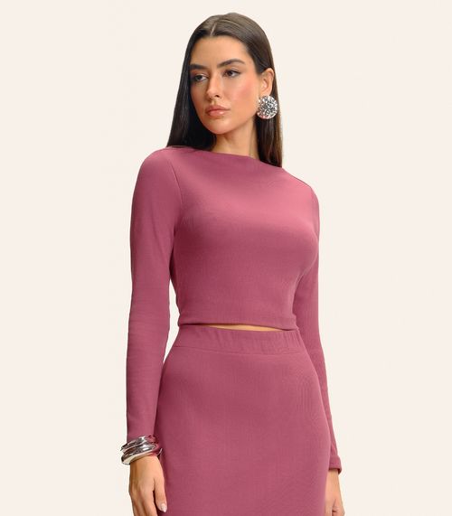 Conjunto Feminino Blusa com Saia Midi Endless Vermelho