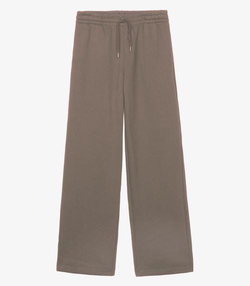 Calça Pantalona Moletom Felpado Básico Endless Marrom
