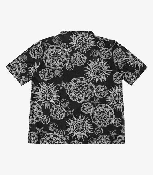 Blusa Feminina Box Estampada Gola Chaminé Endless Preto