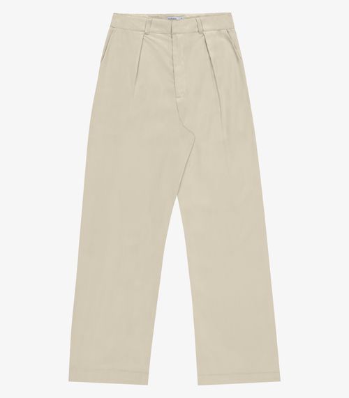 Calça Feminina Pantalona Alfaiataria Endless Bege