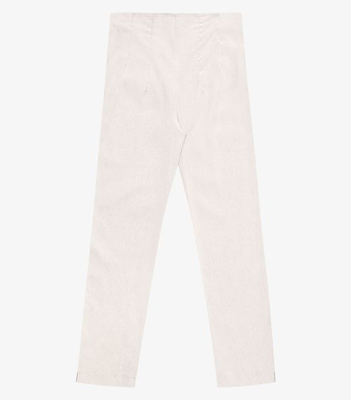 Calça Feminina Cenoura Em Bengaline Endless Bege
