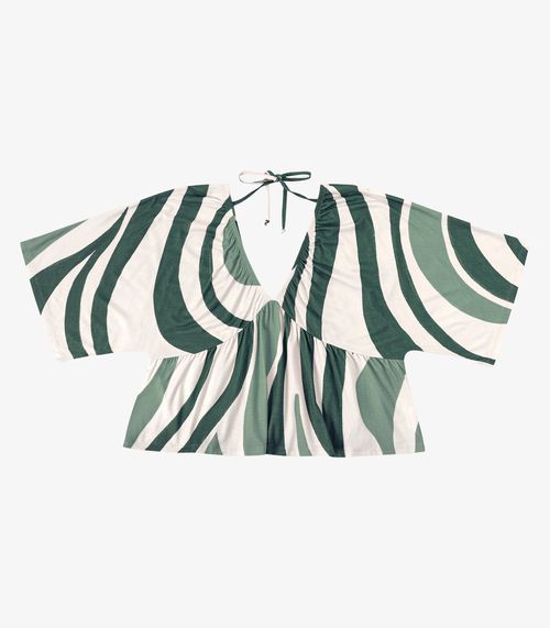 Blusa Feminina Com Abertura Nas Costas Endless Verde
