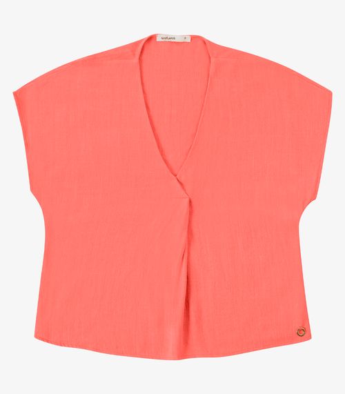 Blusa Feminina Linho Strong Decote V Endless Rosa