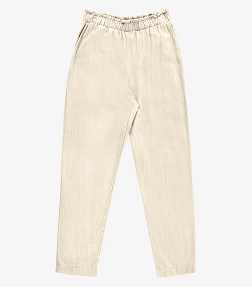 Calça Feminina Linho Strong Clochard Endless Bege