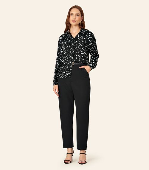 Calça Feminina Cenoura Alfaiataria Endless Preto