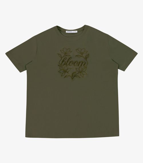 Blusa Feminina Viscose Com Bordado Endless Verde