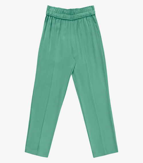 Calça Feminina Reta Em Viscose Endless Verde