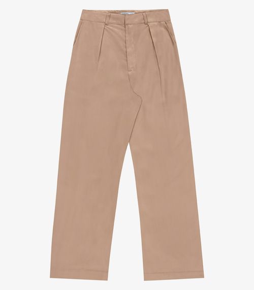 Calça Feminina Pantalona Alfaiataria Endless Marrom