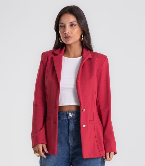 Blazer Feminino Ponto Roma  Endless Vermelho