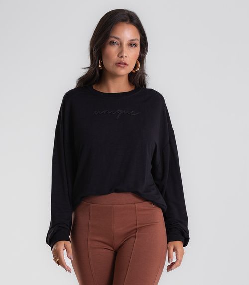 Blusão Feminino Molecotton Endless Preto