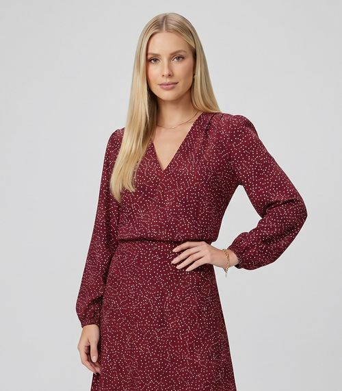 Blusa Feminina Manga Longa Bufante Endless Vermelho