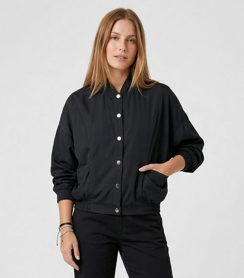 Jaqueta Endless Tencel Twill Feminina Preto
