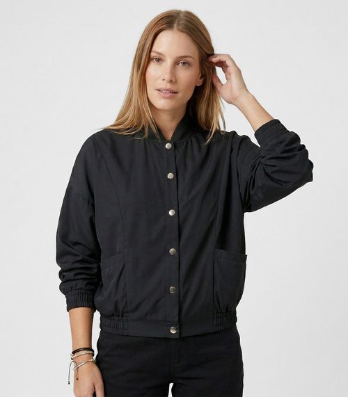 Jaqueta Endless Tencel Twill Feminina Preto