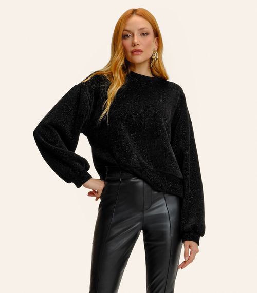 Blusão Feminino Tricot Endless Preto