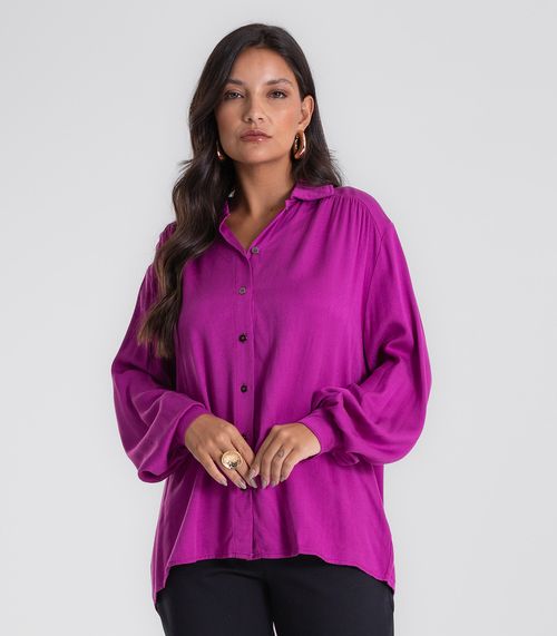 Camisa Feminina Viscose Manga Longa Endless Rosa