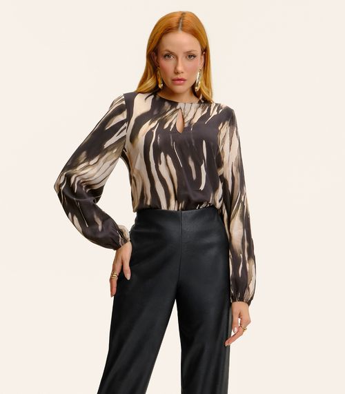 Blusa Manga Longa Endless Feminina Preto