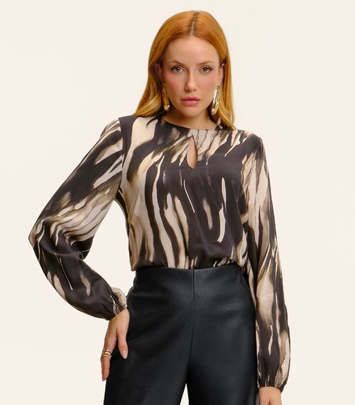 Blusa Manga Longa Endless Feminina Preto