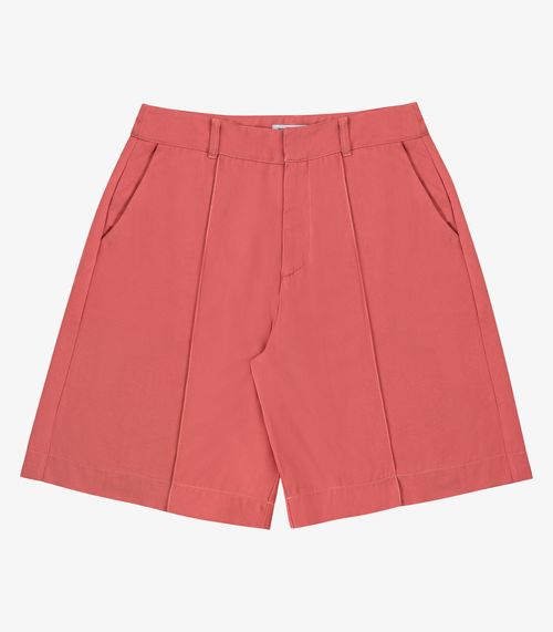 Bermuda Feminina Alfaiataria Viscose Sarja Endless Laranja