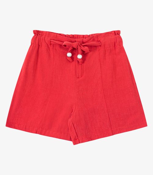 Shorts Feminino Clochard Em Linho Strong Endless Laranja
