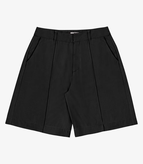 Bermuda Feminina Alfaiataria Viscose Sarja Endless Preto