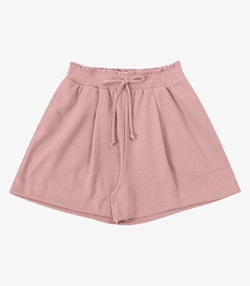 Shorts Feminino Clochard Malhão Maquineta Endless Rosa