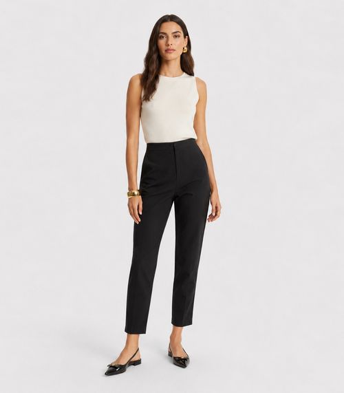 Calça Feminina Em Alfaiataria Verena Endless Preto