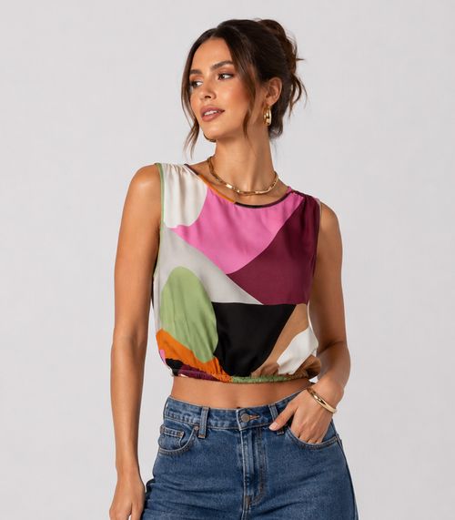 Blusa Feminina Tecido Viscose Khyara Endless Verde