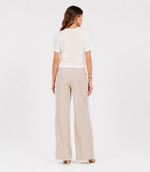 Blusa Feminina Em Malha Visco Premiere Endless Bege