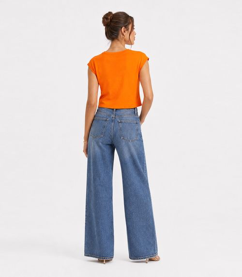 Blusa Feminina em Malha Visco Premiere Endless Laranja
