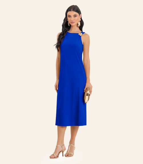 Vestido Feminino Midi Endless Azul