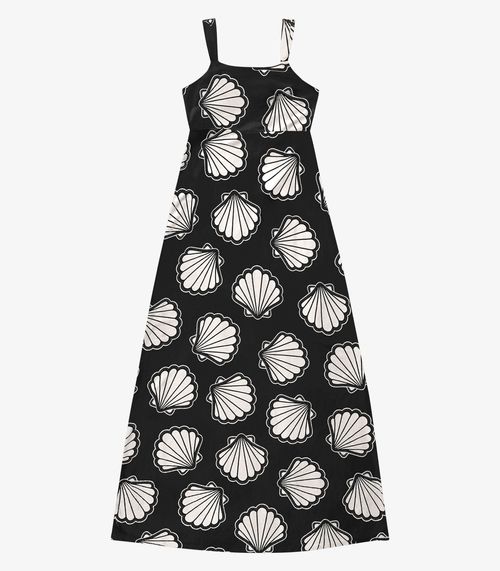 Vestido Feminino Longo Evasê Endless Preto