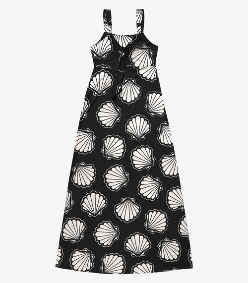 Vestido Feminino Longo Evasê Endless Preto