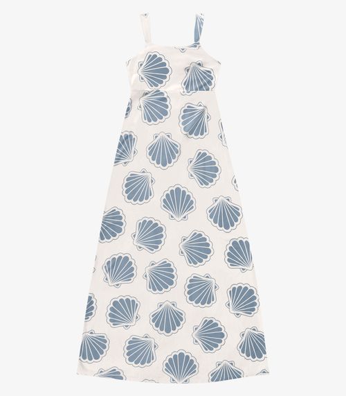Vestido Feminino Longo Evasê Endless Azul