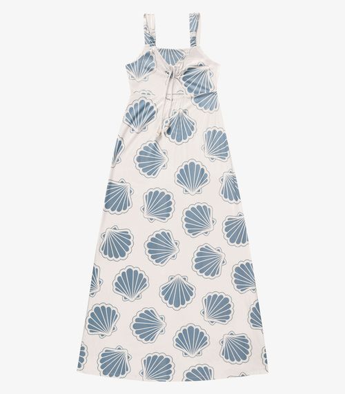 Vestido Feminino Longo Evasê Endless Azul