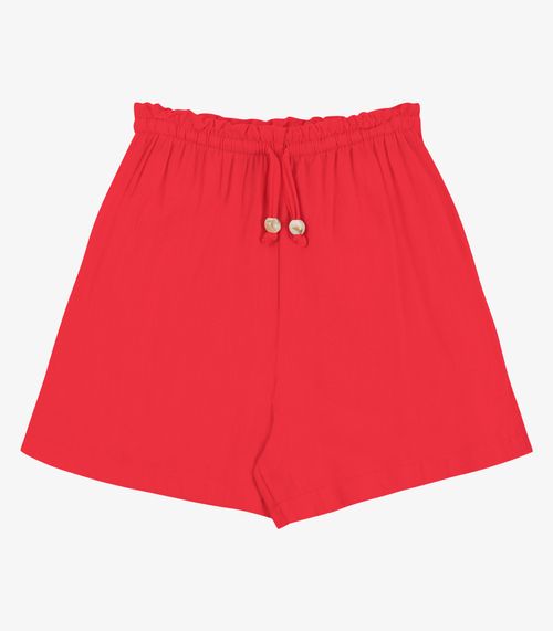 Shorts Feminino Em Linho Endless Laranja