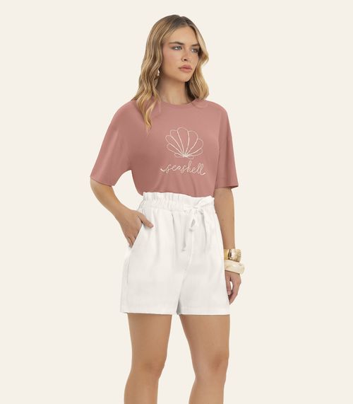 Shorts Feminino De Alfaiataria Endless Bege
