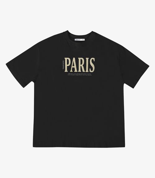 T Shirt Feminina Com Estampa Localizada Endless Preto
