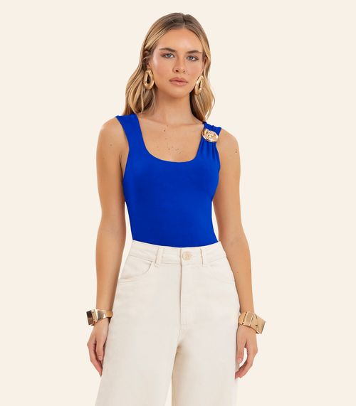 Body Feminino Em Poliamida Endless Azul
