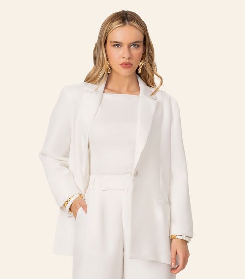 Blazer Feminino Em Soft Linho Endless Bege