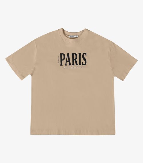 T Shirt Feminina Com Estampa Localizada Endless Bege