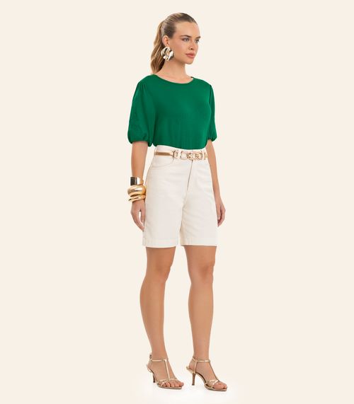 Blusa Feminina Manga Bufante Endless Verde