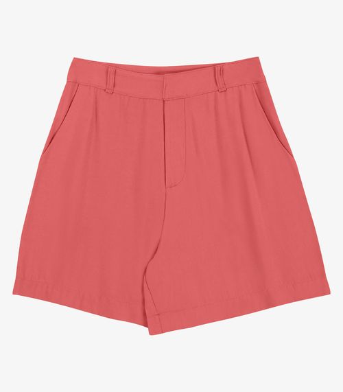 Shorts Feminino Em Viscose Sarjada Endless Laranja