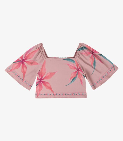 Blusa Feminina Manga Ampla Endless Rosa