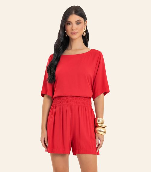 Conjunto Feminino Blusa Com Shorts Endless Laranja