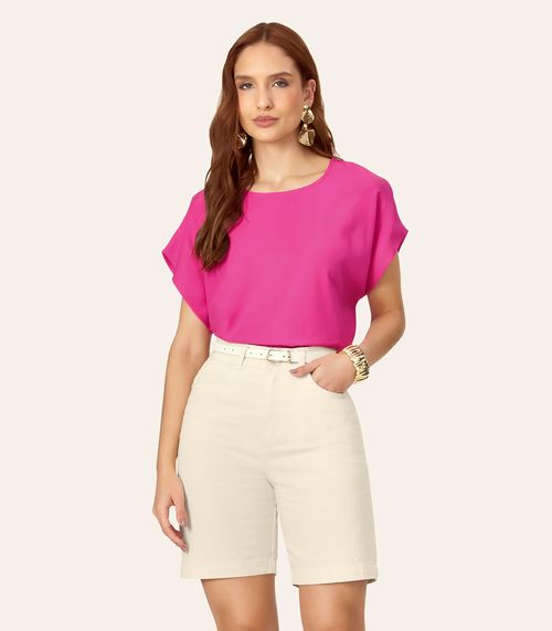 Blusa Feminina Box Em Sarja Lisa Endless Rosa