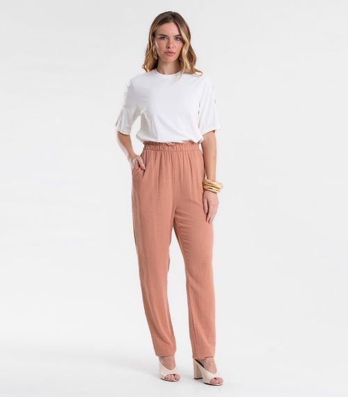 Calça Feminina Linho Strong Clochard Endless Marrom