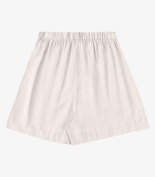 Shorts Feminino Em Tecido Alfaiataria Favo Endless Bege