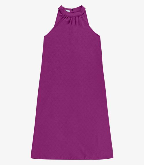Vestido Feminino Super Midi Evasê Liso Endless Roxo
