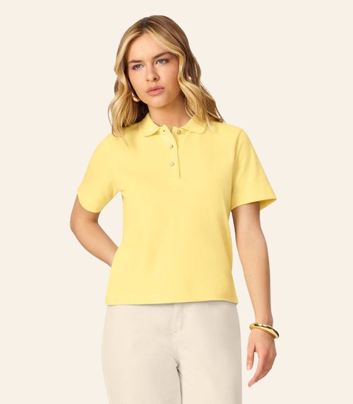 Polo Feminina Endless Amarelo